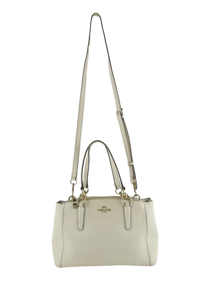 COACH Christie Carryall Cream Purse popular