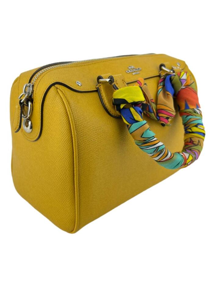Bolsa com Alça Coach Mini Bennett Amarela - LRB8 Original