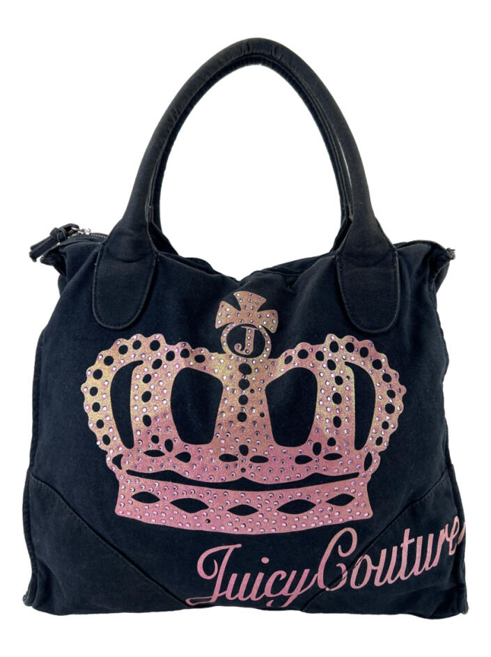 Juicy Couture ハンドバッグ Bolsa Tote Juicy Couture Jeans Coroa Azul - BJVP11 Original