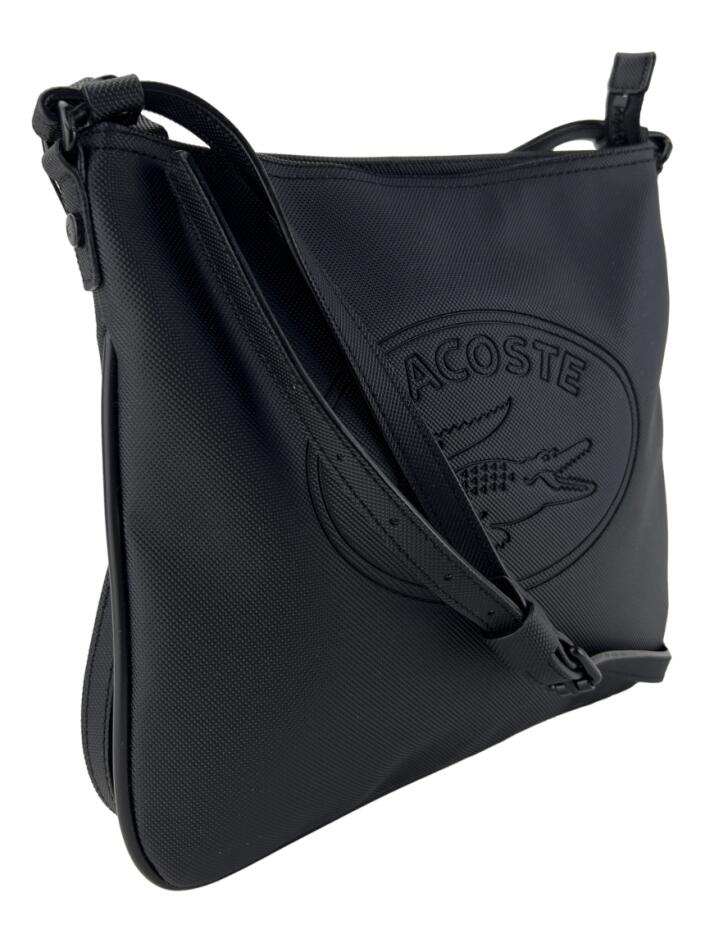 Bolsa com Alça Lacoste Crossbody Preta - RKN39 Original | Etiqueta
