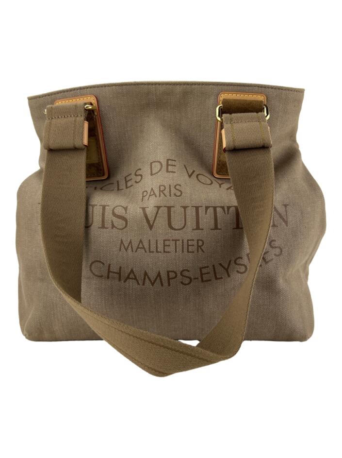 Bolsa com Alça Louis Vuitton Articles de Voyage PM Denim Bege