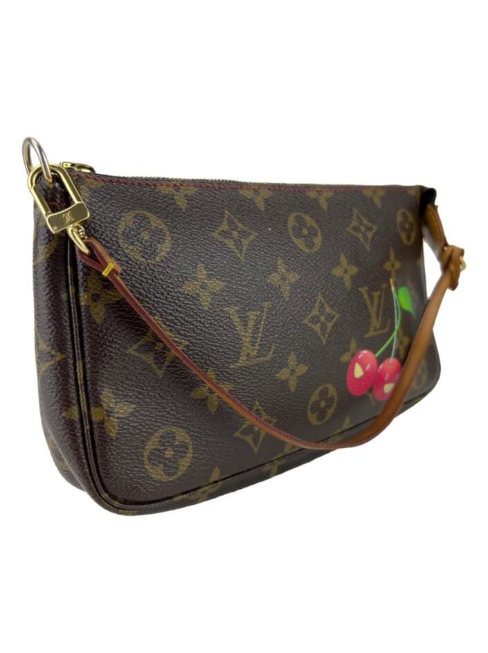 小物 LOUIS VUITTON Bolsa com Alça Louis Vuitton Pochette Accessories Monogram Cerises