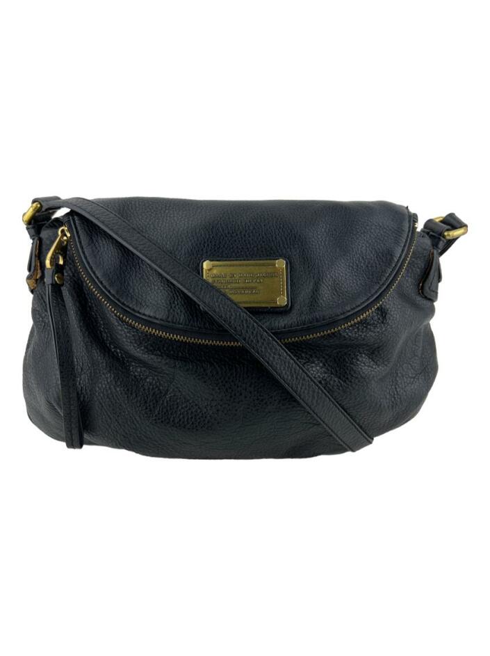 バッグ Marc by Marc Jacobs Classic Q Black Bolsa com Alça Marc By Marc Jacobs Classic Q Natasha Couro Preta