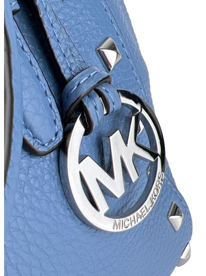 Bolsa Michael Michael Kors Ciara Studded Couro Azul Original - FIX3 |  Etiqueta Única