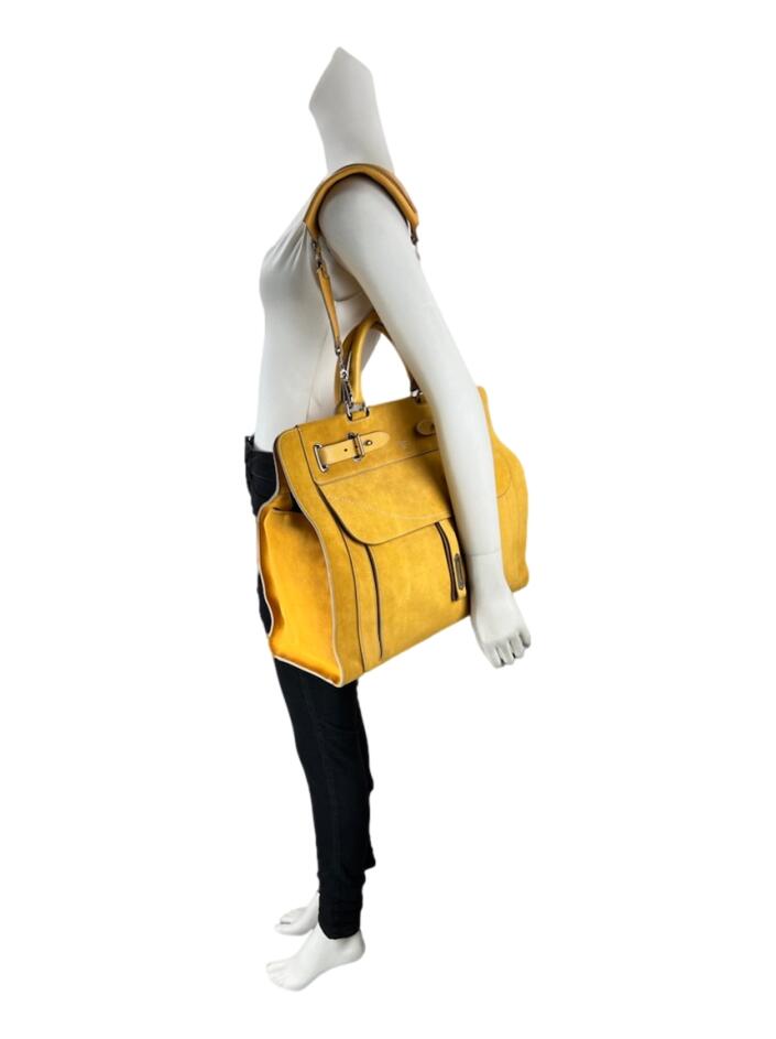 Bolsa Fontana Milano 1915 A Lady Camurça Mostarda - BCH1780