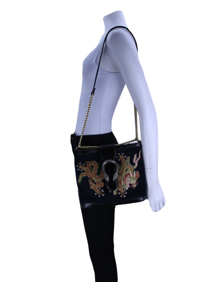 Bolsa Gucci Dionysus Bucket Bordada - FTM26 Original | Etiqueta Única