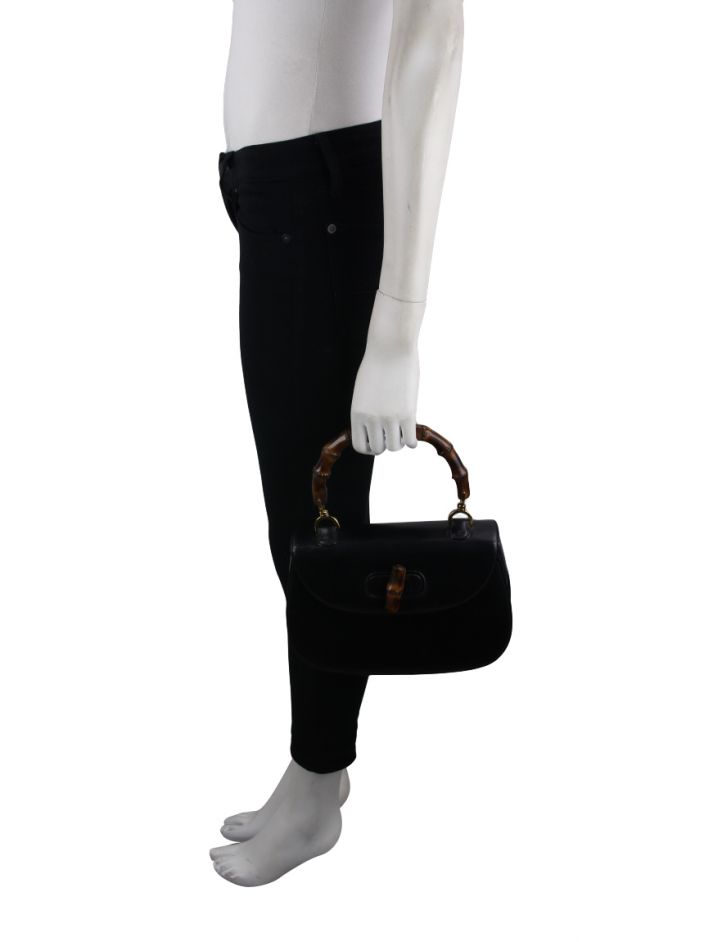 Bolsa Gucci Vintage Bamboo Top Handle - GIK2 Original | Etiqueta Única