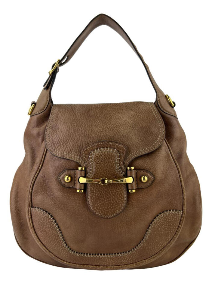 Bolsa Hobo Gucci New Pelham Horsebit Marrom - AKT54 Original