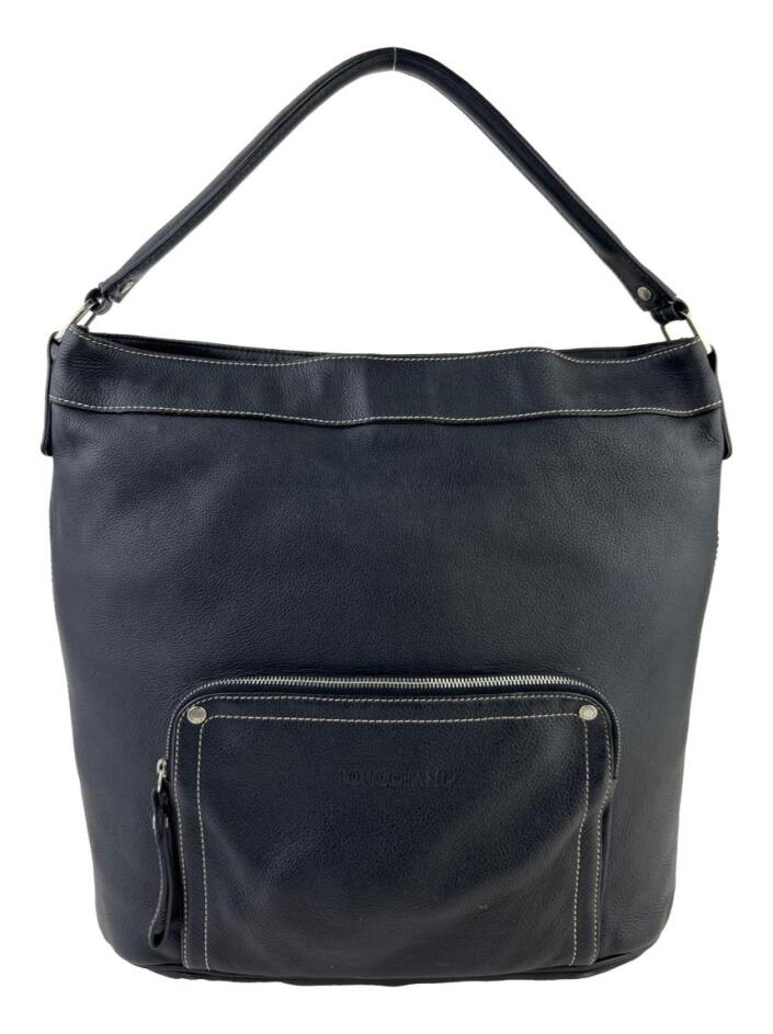 Bolsa Hobo Longchamp 4x4 Couro Preto CJGD9 Original Etiqueta Única