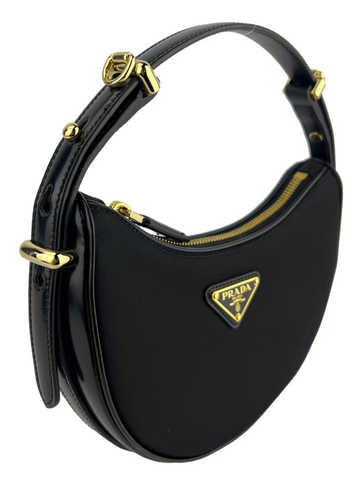 Bolsa Hobo Prada Arqué Mini Re-Nylon Preta - CNIN4 Original