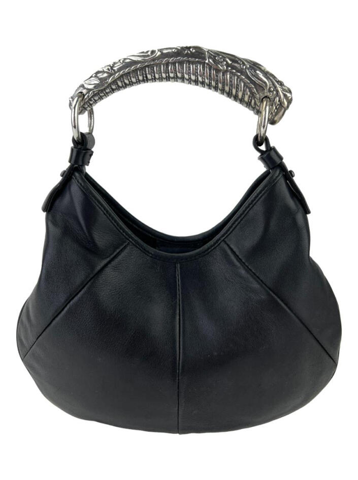 Bolsa Hobo Yves Saint Laurent Mombasa Preta - ZSZ28 Original