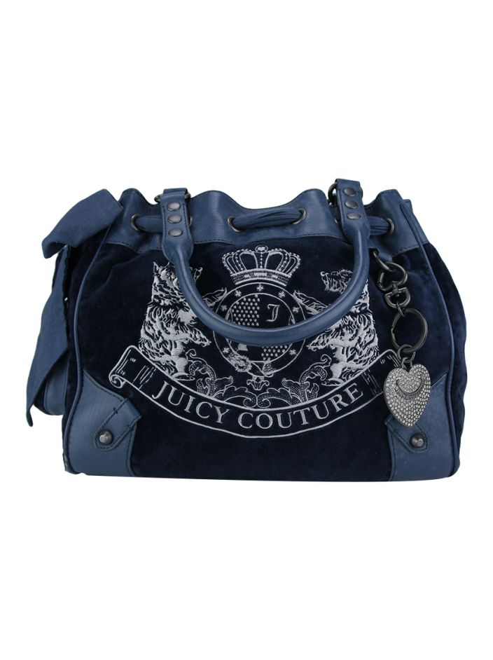 Bolsa Juicy Couture Veludo Marinho - XI181 Original | Etiqueta Única