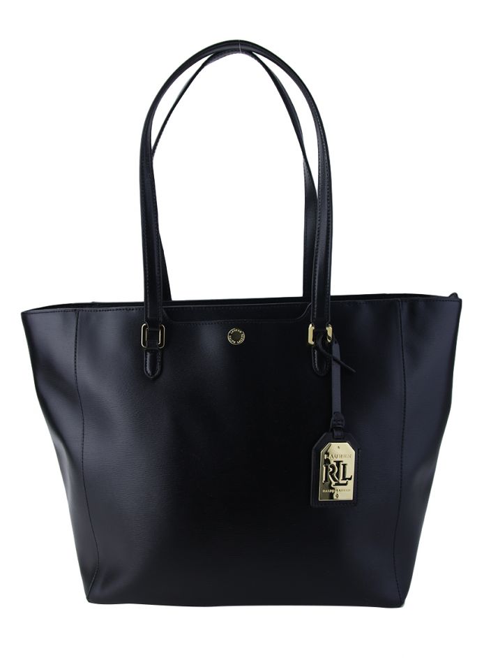 Bolsa Lauren Ralph Lauren Shopper Preta Original Etiqueta Unica