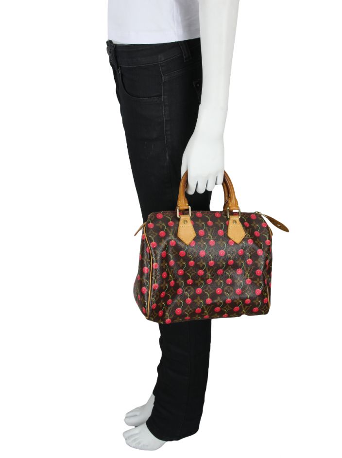 Bolsa Louis Vuitton Limited Edition Cerise Speedy 25 Monograma