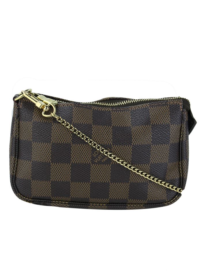 Bolsa Louis Vuitton Mini Pochette Accessoires Damier Ebene - GXT3