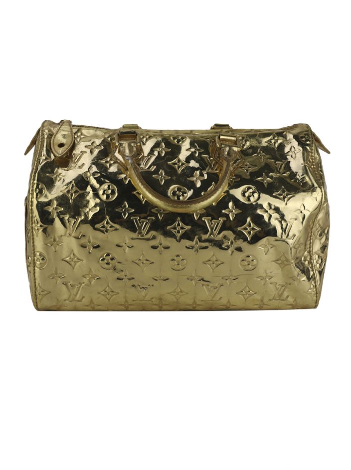 Bolsa Louis Vuitton Miroir Speedy 30 Dourado - GSD31 Original