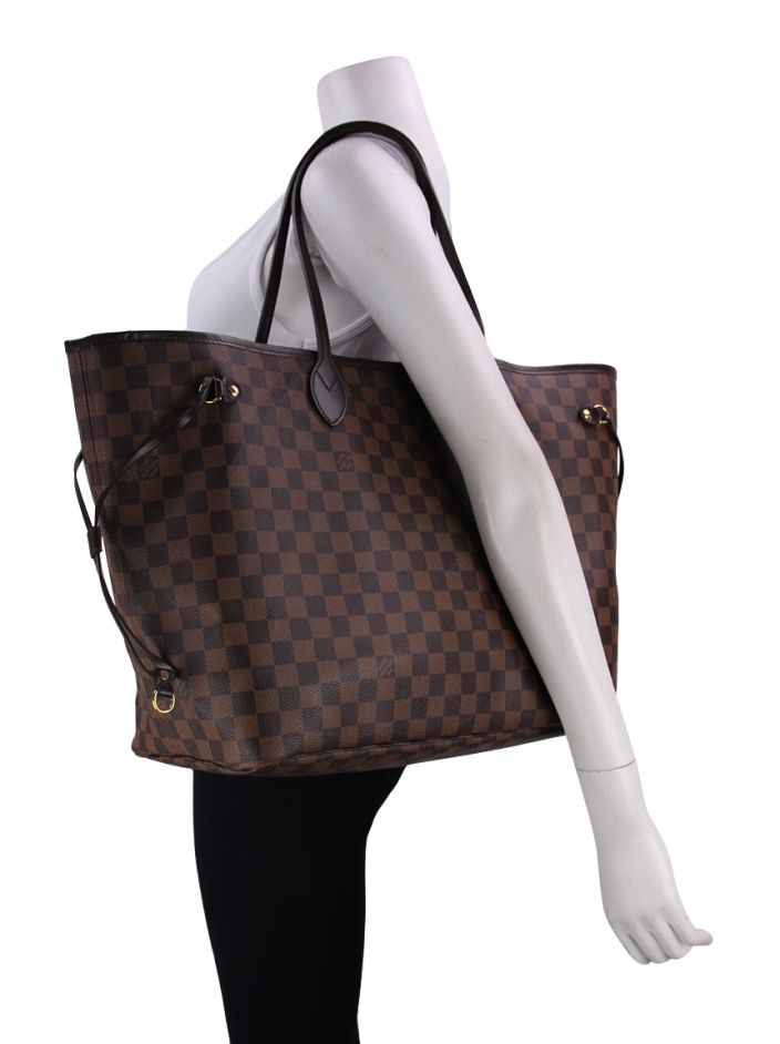 LOUIS VUITTON NEVERFULL MM Damier Ebene Tote bag No.1374