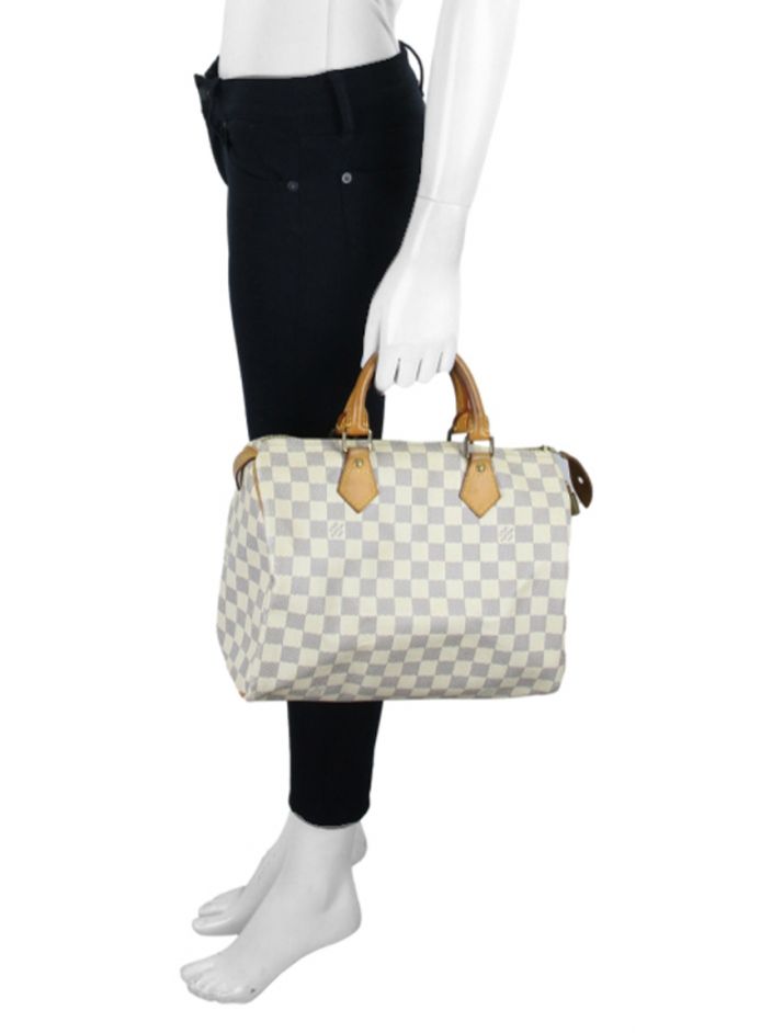 Bolsa Louis Vuitton Speedy 30 Damier Azur Original - TIG2