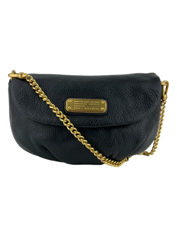 バッグ MARC by MARC JACOBS CLASSIC Q BAG Bolsa Marc By Marc Jacobs Crossbody Classic Q Couro Preta - KGY8