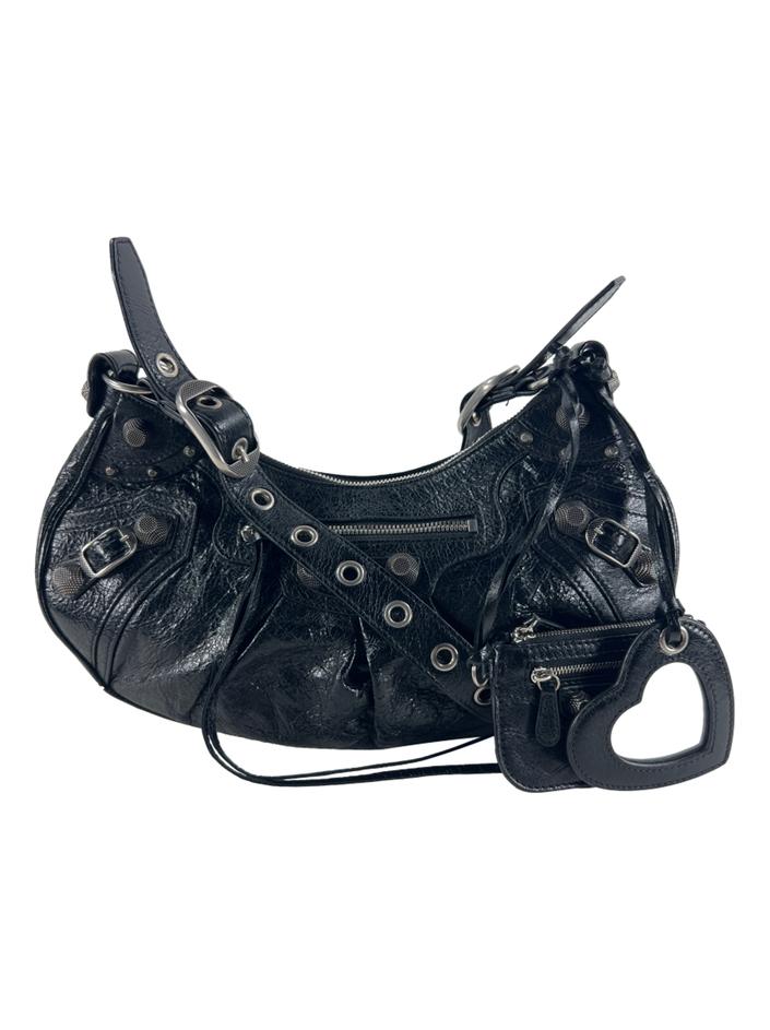 バッグ BALENCIAGA Le Cagole Balenciaga Le Cagole Xs Crocodile Embossed Leather Shoulder