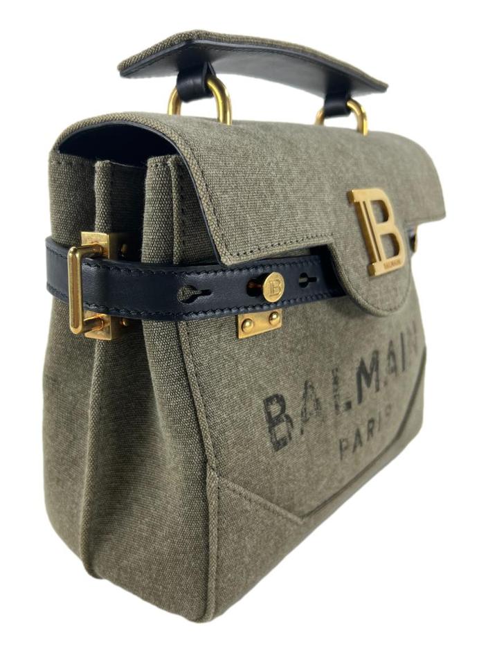 Bolsa Tiracolo Balmain B-buzz 23 Canvas Verde - CVXO1 Original