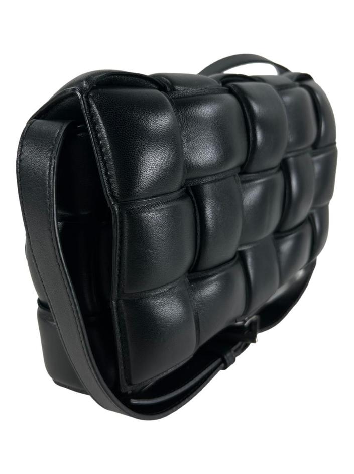 Bolsa Tiracolo Bottega Veneta Padded Cassette Intreccio Preto