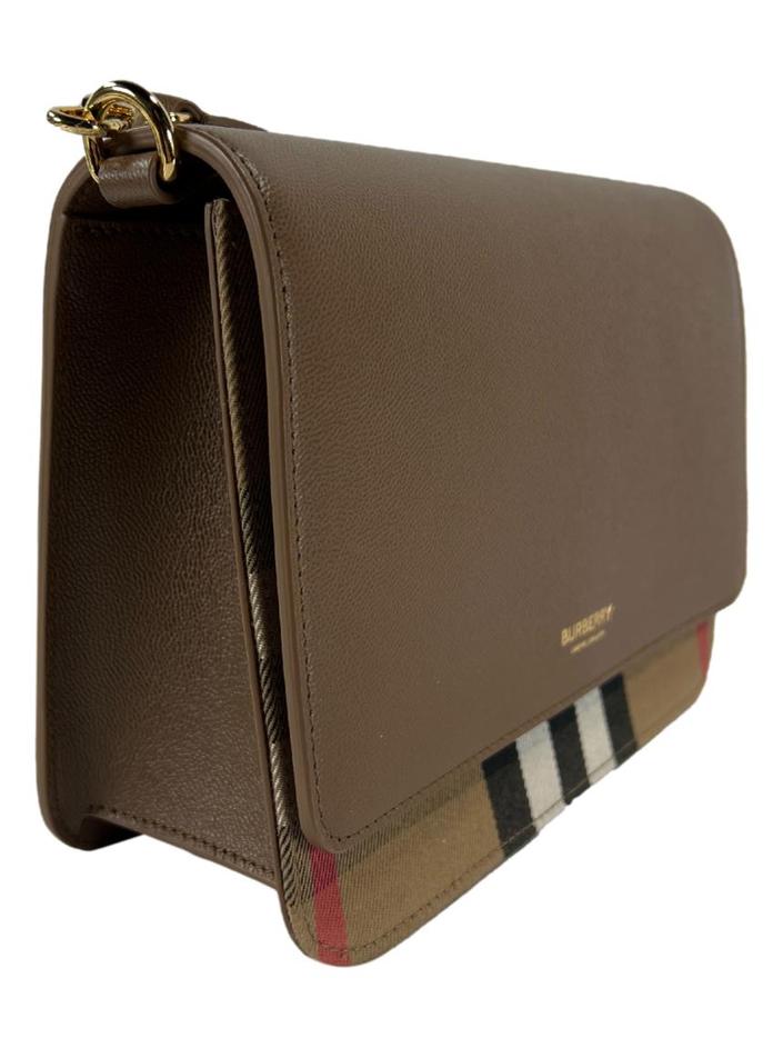 Bolsa Tiracolo Burberry Mackford Check Marrom - QIR10 Original