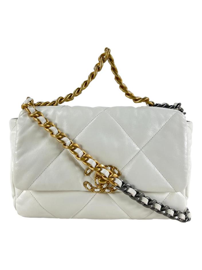 Bolsa Tiracolo Chanel 19 Flap Branco - OAD9 Original | Etiqueta Única