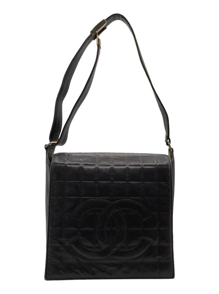 Bolsa Tiracolo Chanel Chocolate Bar Preto Vintage - CQSP2 Original