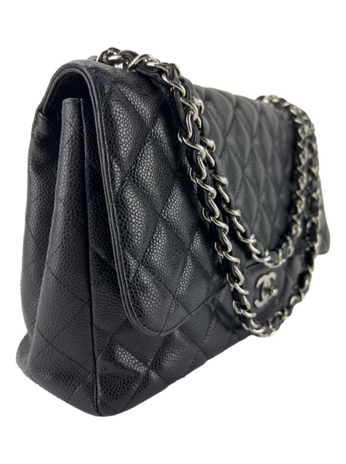 Bolsa Tiracolo Chanel Classic Single Flap Preto - COM7 Original
