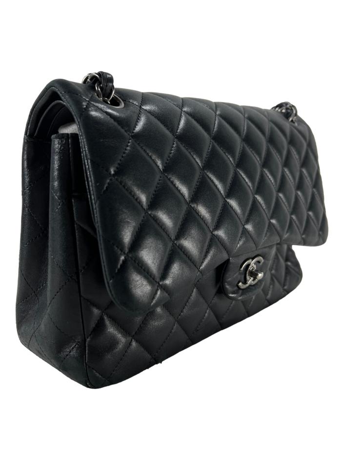 CHANEL 38 2/1 ブラック Bolsa Tiracolo Chanel Double Flap Quilted Preta - CXXW18 Original