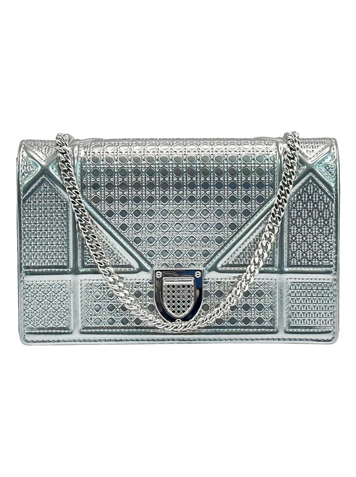 Bolsa Tiracolo Christian Dior Diorama WOC Prata - CPQU2 Original