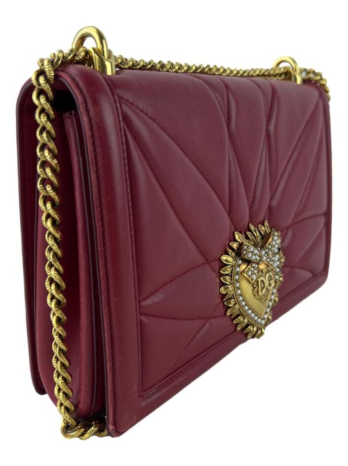 Bolsa Tiracolo Dolce & Gabbana Devotion Couro Vermelho - PW838