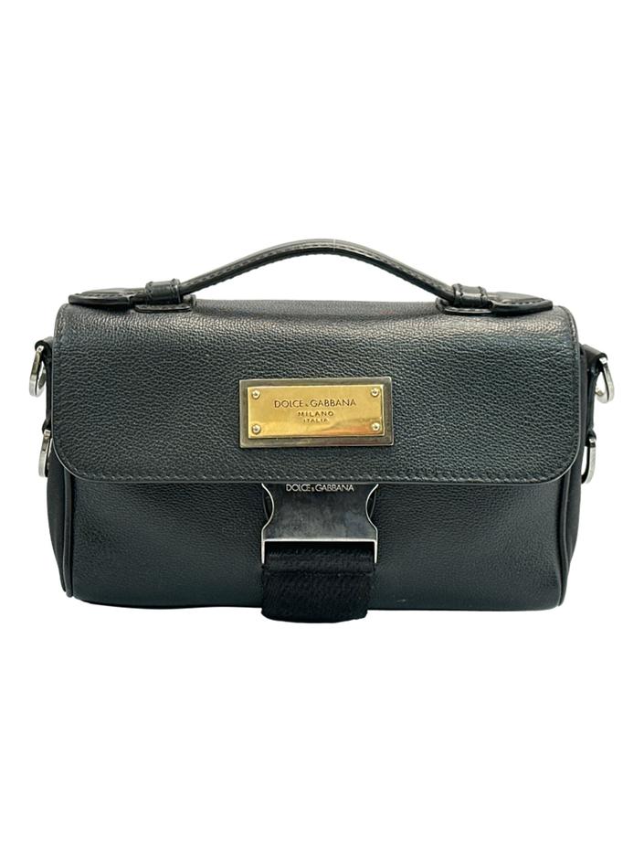 Bolsa Tiracolo Dolce & Gabbana Nylon Couro Preto - CTQK1 Original