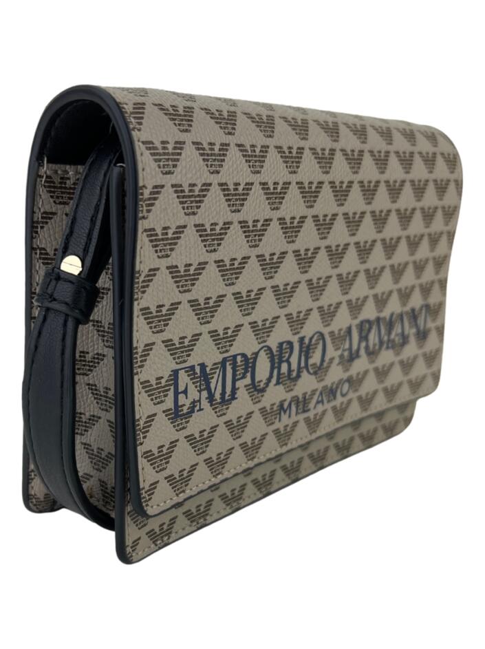 Bolsa Tiracolo Emporio Armani Flap Monograma - DVQ141 Original