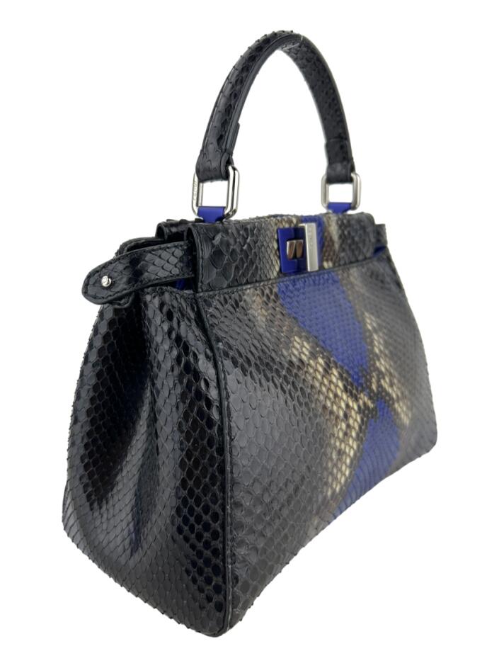 Bolsa Tiracolo Fendi Peekaboo Mini Python Multicolor - FLX559