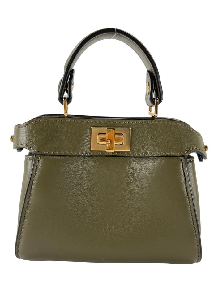 バッグ FENDI Mamma Rubber MiniPouch Khaki Green bolsa-tiracolo-fendi-peekaboo-