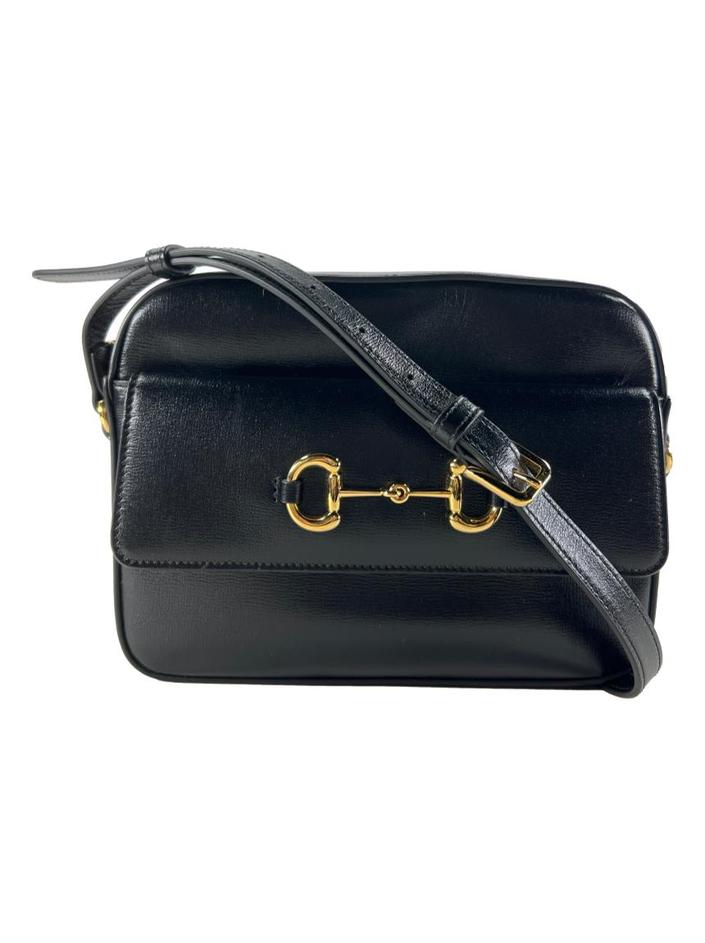 Bolsa Tiracolo Gucci 1955 Horsebit Preta - CWMJ8 Original