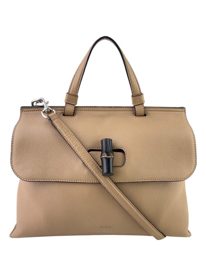 Bolsa Tiracolo Gucci Bamboo Daily Bege - SWW30 Original | Etiqueta