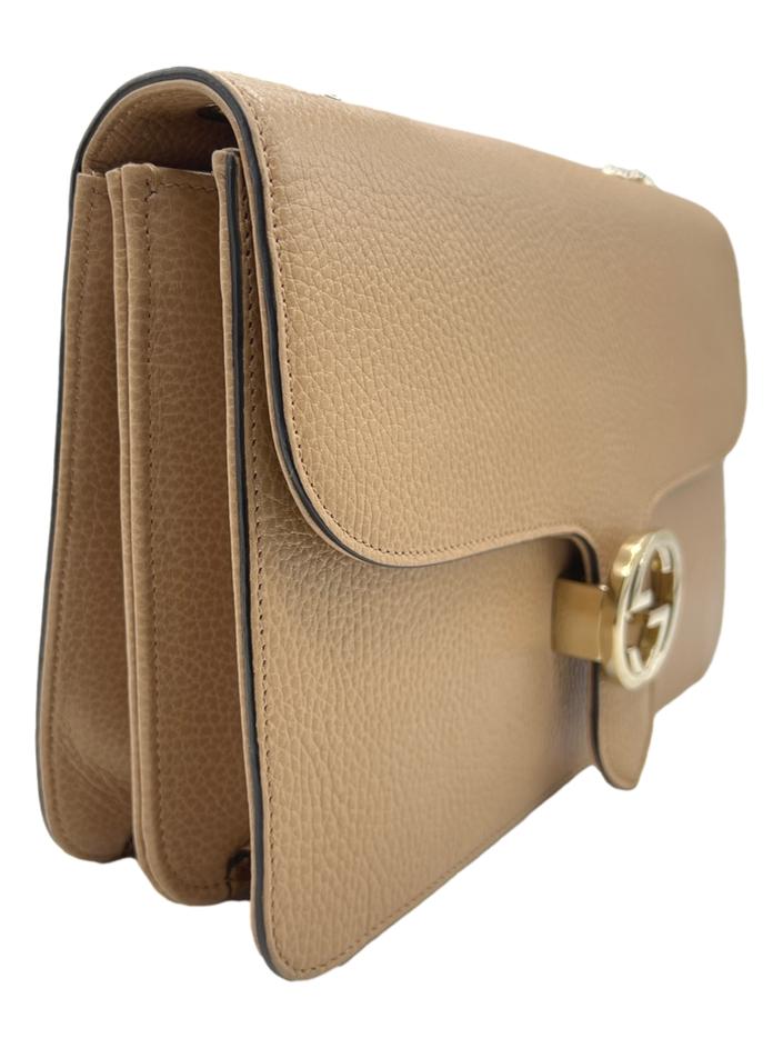 Bolsa Tiracolo Gucci Interlocking G Bege - CEPI8 Original