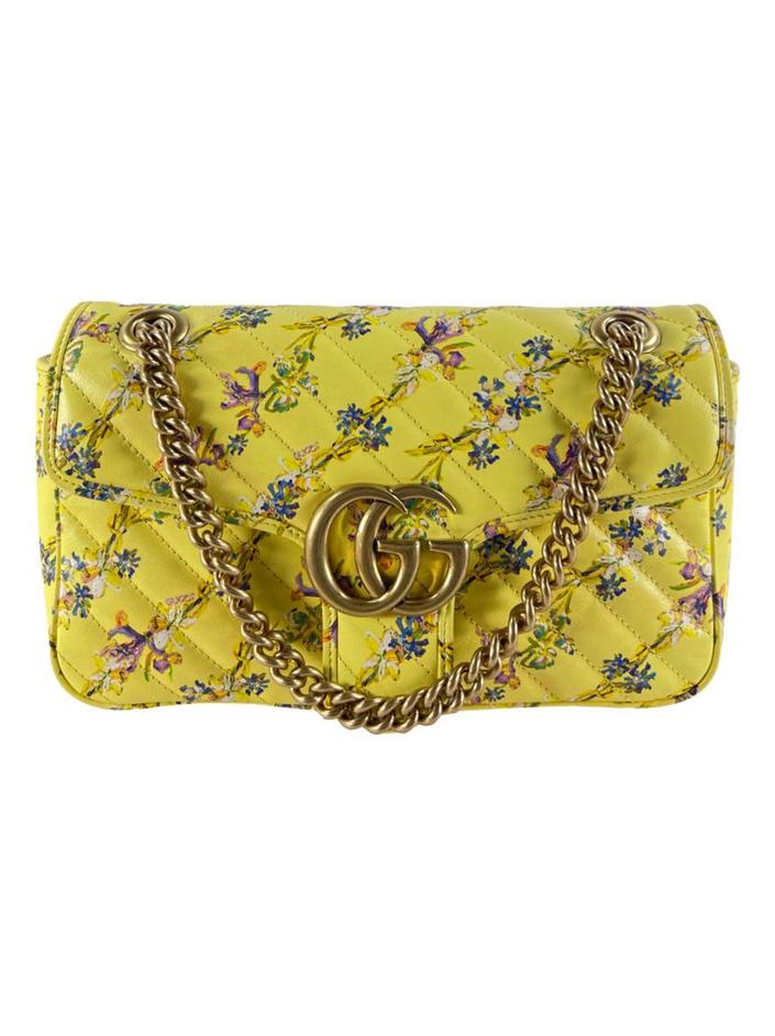 Bolsa Tiracolo Gucci Marmont GG Limited Edition Floral - DCVZ4 Original ...