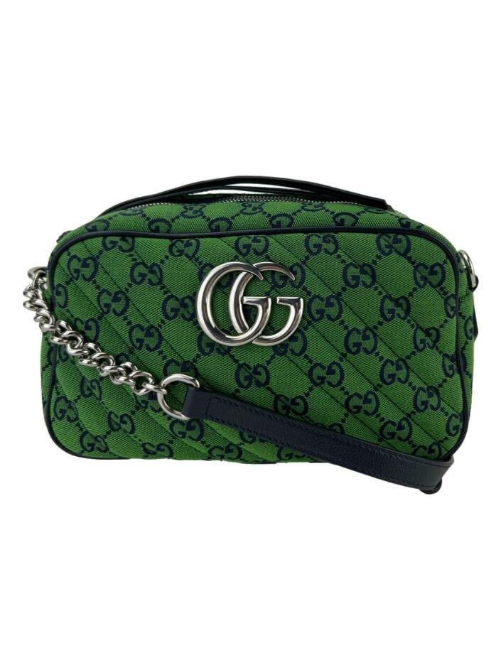 Bolsa Tiracolo Gucci Marmont GG Monograma Verde - AXP141 Original