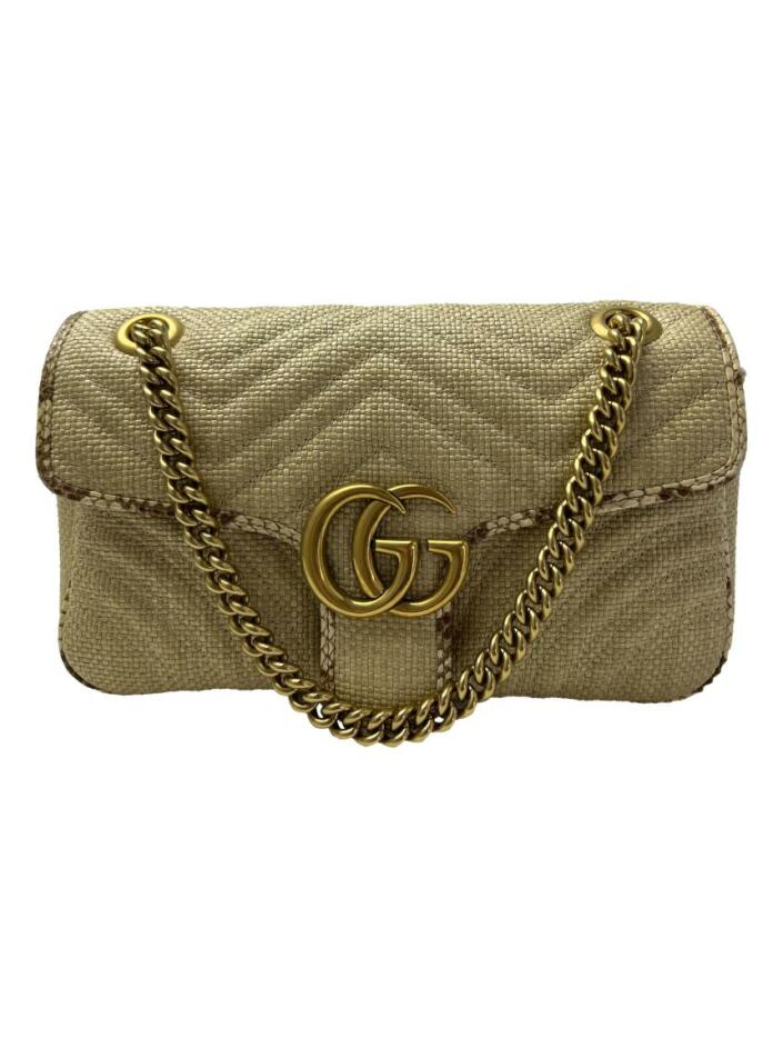 Bolsa Gucci Bamboo Bege c/ Detalhes Dourados – Peguei Bode