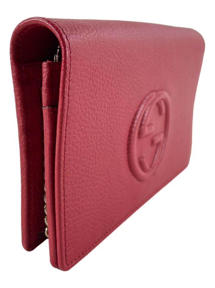 Bolsa Tiracolo Gucci Soho Wallet On Chain Vermelha - CAXY7
