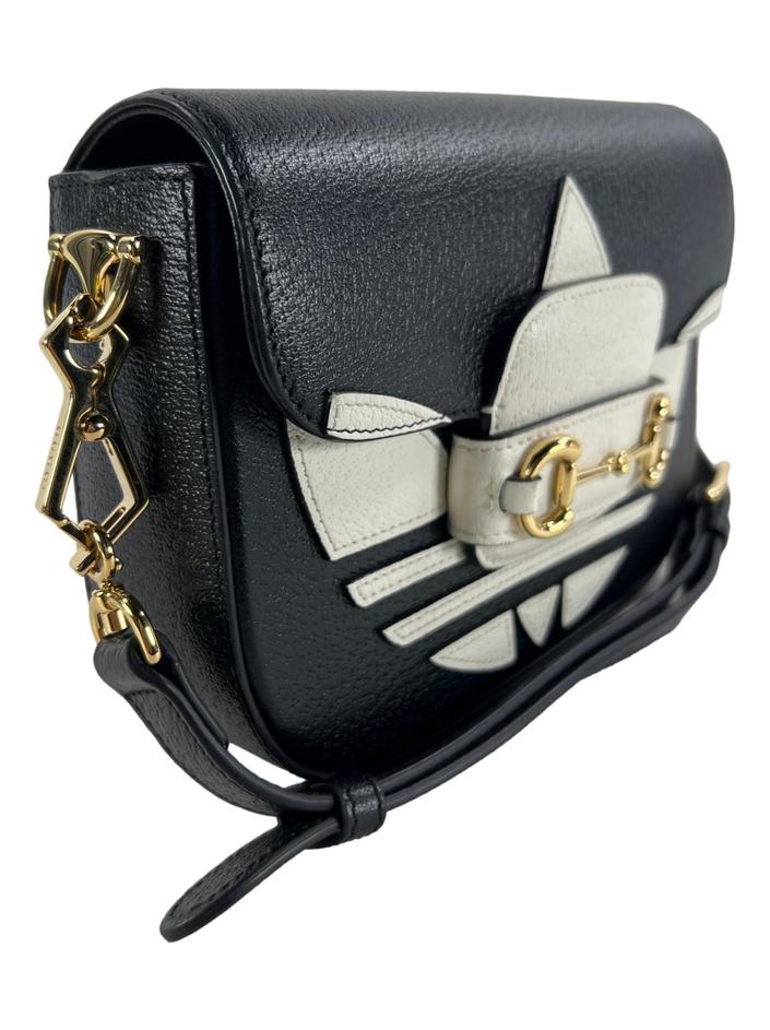Bolsa Tiracolo Gucci x Adidas Mini Horsebit 1955 Preta - CXMP3