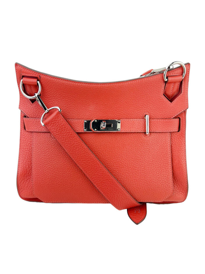 Bolsa Tiracolo Hermès Jypsiere Clemence Orange Poppy - CGMZ5