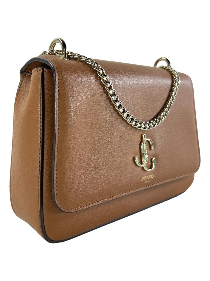 Bolsa Tiracolo Jimmy Choo JC Couro Caramelo - ZWD20 Original