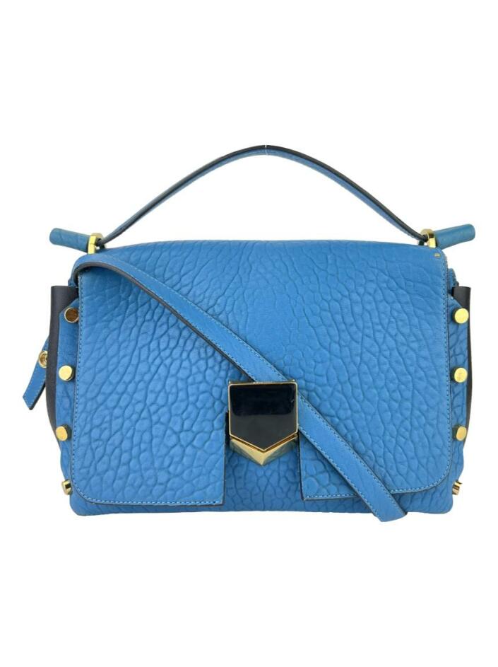 Bolsa Tiracolo Jimmy Choo Lockett Azul - CDMB1 Original | Etiqueta