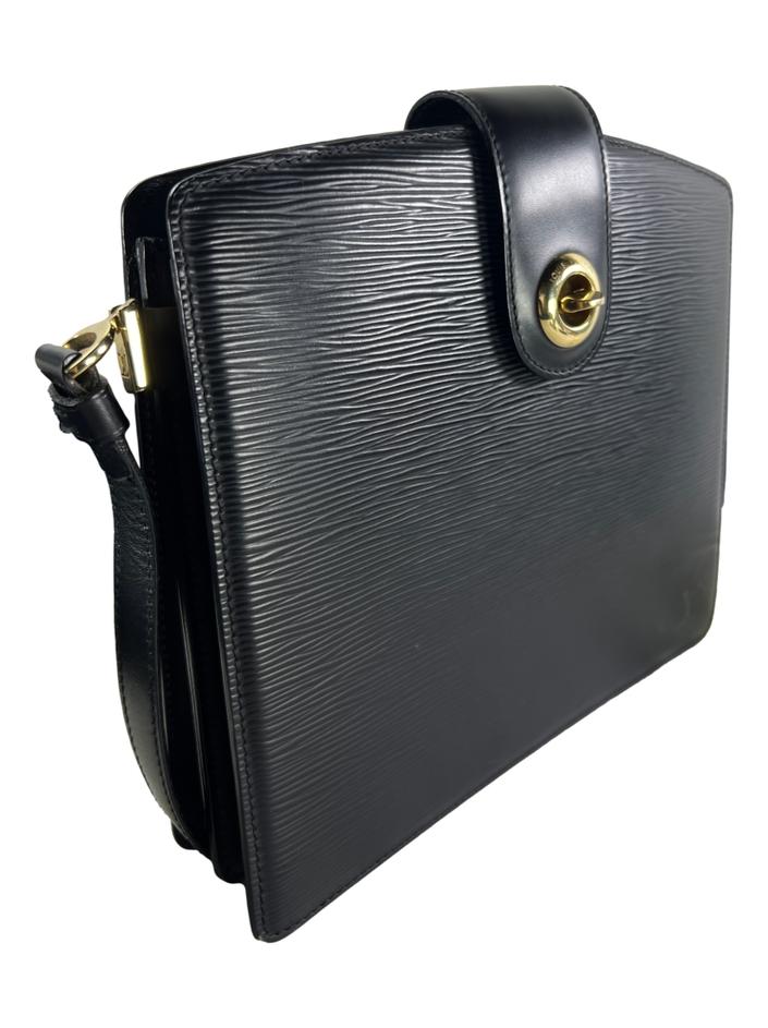 Bolsa Tiracolo Louis Vuitton Capucines Epi Preta - DFQF2 Original