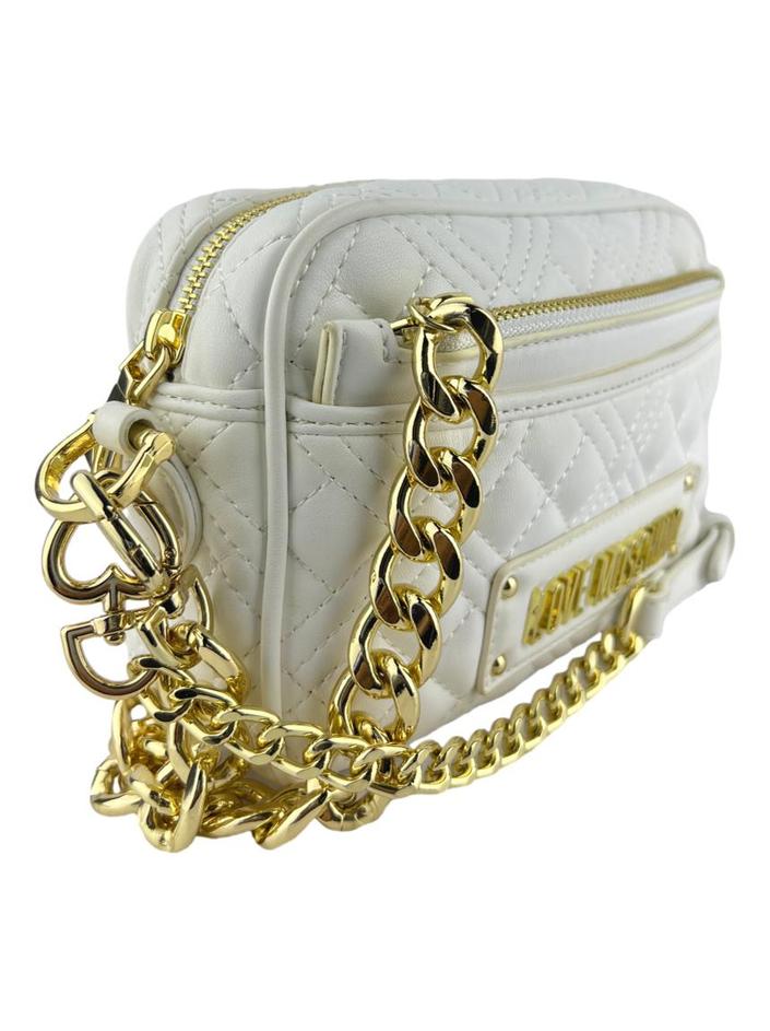 Bolsa Tiracolo Love Moschino Matelassê Branca - TNY357 Original